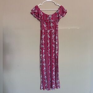 Off the shoulder maxi dress